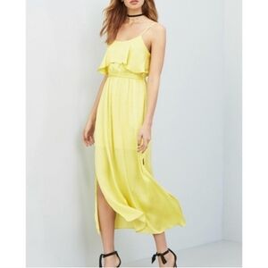 Bardot Serena Yellow Maxi Dress Size 6